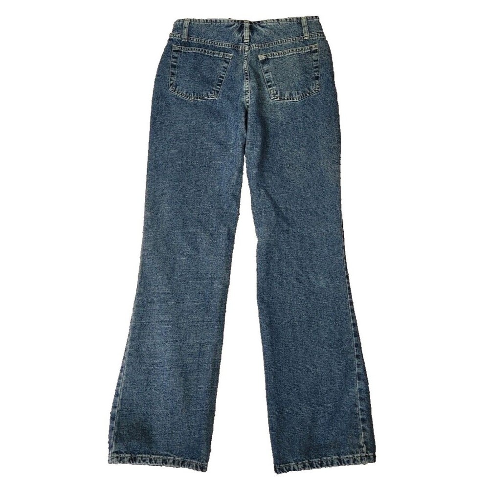 Mossimo Juniors Mini Flare Button Fly Denim Blue Jeans Size 3 - Picture 2 of 5